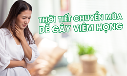 Giải ph&#225;p hỗ trợ giảm vi&#234;m họng khi thời tiết chuyển m&#249;a