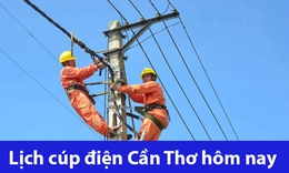 Lịch c&#250;p điện h&#244;m nay Thứ 4 ng&#224;y 20/11/2024 tại Cần Thơ