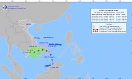 &#193;p thấp nhiệt đới mạnh l&#234;n, Biển Đ&#244;ng sắp đ&#243;n b&#227;o số 10