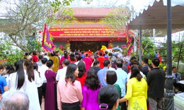 Trao bằng xếp hạng di t&#237;ch quốc gia đền thờ Phạm Thượng Quận