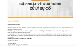 VNDIRECT th&#244;ng b&#225;o ng&#224;y trở lại hoạt động