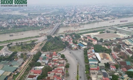 Hiện trạng cầu qua s&#244;ng Đuống sau hơn nửa năm thi c&#244;ng