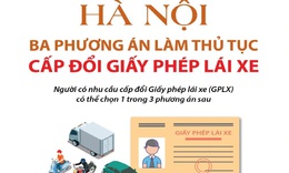 H&#224; Nội: Ba phương &#225;n l&#224;m thủ tục cấp đổi Giấy ph&#233;p l&#225;i xe