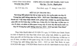 X&#225;c định nguy&#234;n nh&#226;n gần 2.800 b&#224;i thi tự luận v&#224;o lớp 10 ở Th&#225;i B&#236;nh bị sai điểm