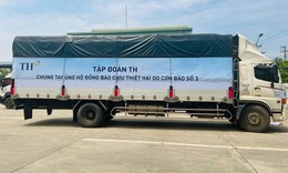 Những chuyến xe chở y&#234;u thương hỗ trợ đồng b&#224;o v&#249;ng ngập lũ sau b&#227;o số 3