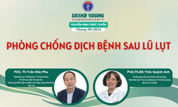 Truyền h&#236;nh trực tuyến: Ph&#242;ng chống dịch bệnh sau lũ lụt