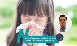 Vi&#234;m mũi v&#224; nguy cơ vi&#234;m tai giữa: những điều cần lưu &#253; ở trẻ em