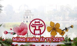 Phố phường H&#224; Nội trang ho&#224;ng rực rỡ mừng Đảng, mừng Xu&#226;n Ất Tỵ