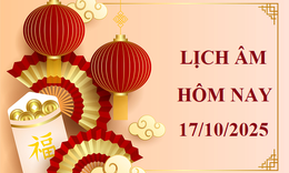 Lịch âm 17/10 - Âm lịch hôm nay 17/10 - Lịch vạn niên ngày 17/10/2025