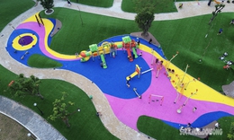 Công viên Cầu Giấy 'khoác áo mới' sau 8 tháng tu sửa