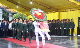 Truy điệu, an táng 34 hài cốt liệt sĩ phát hiện tại Thành cổ Quảng Trị và Trường Bồ Đề