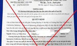 Trường Đại học Y H&#224; Nội cảnh b&#225;o giả mạo, sinh vi&#234;n v&#224; phụ huynh cần lưu &#253;