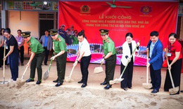 Bộ C&#244;ng an phối hợp với Nghệ An khởi c&#244;ng c&#244;ng tr&#236;nh an sinh x&#227; hội