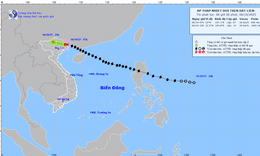 B&#227;o Matmo đ&#227; suy yếu th&#224;nh &#225;p thấp nhiệt đới