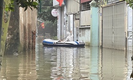 &#39;Rốn nước&#39; phố Cầu Cốc, H&#224; Nội: Hơn một th&#225;ng ngập ba lần