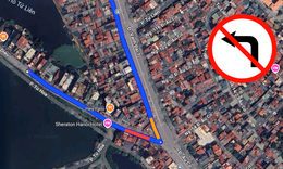 Từ 14/11, hướng lưu thông khu vực Xuân Diệu - Âu Cơ thay đổi thế nào?