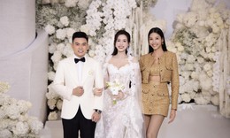 Danh t&#237;nh người đẹp xứ Thanh bắt được hoa cưới của Hoa hậu Đỗ Thị H&#224;