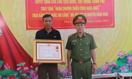 Em g&#225;i Thiếu t&#225;, liệt sỹ Nguyễn Đăng Khải được tuyển v&#224;o ng&#224;nh C&#244;ng an nh&#226;n d&#226;n