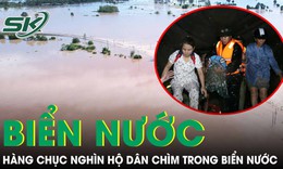 Cận cảnh h&#224;ng chục ngh&#236;n hộ d&#226;n tại Gia Lai ch&#236;m trong biển nước, người d&#226;n trắng đ&#234;m chạy lũ 