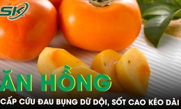 Cụ b&#224; cấp cứu đau bụng dữ dội sau khi ăn hồng