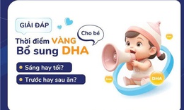 Thời điểm bổ sung DHA cho b&#233; - Trước hay sau ăn?