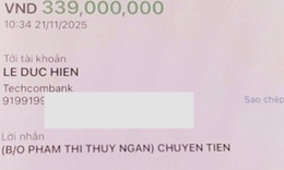 Người đàn ông nhận được 339 triệu đồng từ tài khoản lạ, có hành động bất ngờ 