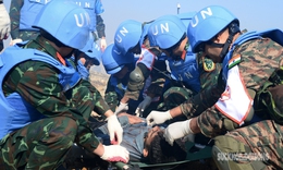 Việt Nam - Ấn Độ tr&#236;nh diễn t&#236;nh huống t&#237;ch hợp tại VINBAX 2025