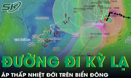 Đường đi kỳ lạ của &#225;p thấp nhiệt đới tr&#234;n Biển Đ&#244;ng chưa từng được ghi nhận 