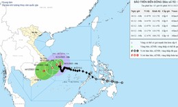 Bão số 15 di chuyển chậm bất thường trên Biển Đông, chuẩn bị tiến vào vùng biển Gia Lai – Đắk Lắk 
