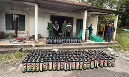 Bắt giữ đường d&#226;y vận chuyển hơn 600 b&#236;nh kh&#237; cười