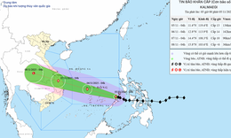 B&#227;o số 13 đ&#227; v&#224;o Biển Đ&#244;ng, giật cấp 16, khu vực ven biển nước d&#226;ng cao đến 6m