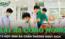 Sức khoẻ của 13 học sinh trong vụ xe c&#244;ng n&#244;ng tr&#244;i dốc mất kiểm so&#225;t