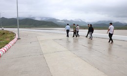 Đ&#227; khắc phục sự cố nứt mặt đập, thấm nước tại hồ S&#244;ng Than