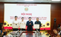 Bắc Ninh khen thưởng đột xuất ê kíp cứu sống bệnh nhân nguy kịch