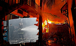 Cháy chợ Xanh lúc rạng sáng, nhiều lực lượng được huy động khẩn cấp