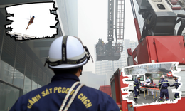 Trực thăng tham gia diễn tập chữa cháy, cứu nạn quy mô 4000 người ở Hà Nội