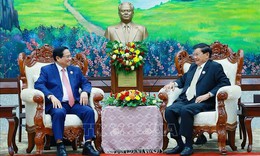 Thủ tướng Phạm Minh Ch&#237;nh hội kiến Tổng B&#237; thư, Chủ tịch nước L&#224;o