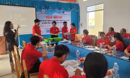 Lan tỏa Chương trình 'Nước uống sạch cho cộng đồng': Lực lượng giáo viên, tình nguyện viên Chữ thập đỏ được cung cấp kiến thức, kỹ năng truyền thông về nước sạch, vệ sinh