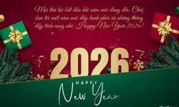 Những mẫu thiệp chúc mừng năm mới 2026 đẹp nhất
