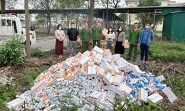 Ti&#234;u hủy lượng lớn thuốc chữa bệnh kh&#244;ng r&#245; xuất xứ