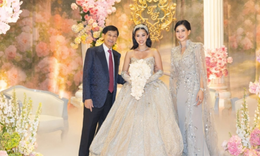 Cận cảnh nhan sắc &#39;đỉnh ch&#243;p&#39; của c&#244; d&#226;u Ti&#234;n Nguyễn trong ng&#224;y trọng đại