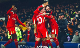 Ngoại hạng Anh vòng 25: Liverpool giữ vững ngôi đầu bảng