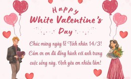 Những lời chúc ngày Valentine 14/3 - Valentine trắng tặng vợ chồng