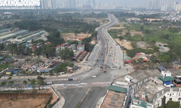 Tiến độ đường nối 2 quận Hà Nội trước hạn thông xe