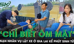 Nạn nhân vụ lật xe đưa đón học sinh bàng hoàng kể phút sinh tử: ‘Xe bất ngờ lật, chúng em chỉ biết ôm mặt’