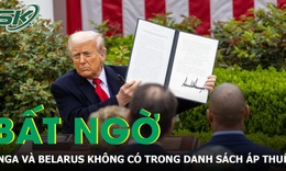 Bất ngờ v&#236; Nga v&#224; Belarus kh&#244;ng c&#243; trong danh s&#225;ch &#225;p thuế quan mới của Mỹ