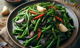 Lợi ích sức khỏe của rau muống xào tỏi