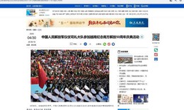 Truyền thông Trung Quốc đưa tin đậm nét về Lễ kỷ niệm 50 năm Ngày Giải phóng miền Nam, thống nhất đất nước