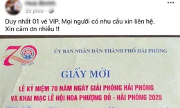 Mang giấy mời Lễ hội Hoa Phượng Đỏ do đối tác tặng đi rao bán 'vé VIP' giá tiền triệu
