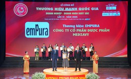 emPura của Medzavy được vinh danh tại Thương hiệu Mạnh Quốc gia năm 2025